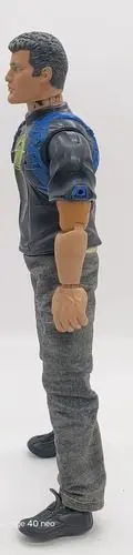 Figura Action Man Hasbro Vintage Camisa Negra Short 2004