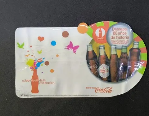 Afiche/publicidad Coca Cola 80 Años Botellas Conmemorativas