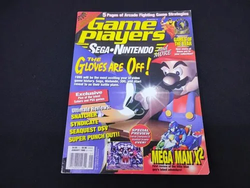 Revista Game Players Magazine Vol 8 Ed. 1 Enero 1995 Sega — Coleccionables vintage, años 90s