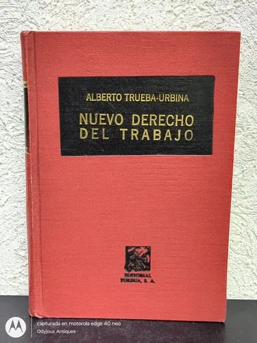 Nuevo Derecho Del Trabajo 6a Ed Alberto Trueba-urbin Porrúa — Coleccionables vintage, años 80s
