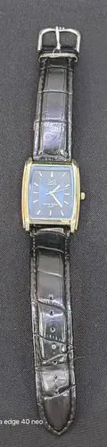 Reloj Q&q Quartz Mod.vg32j302 Water Resist 3 Bar Hombre Orig Negro Plateado Azul Oscuro — vintage México (foto 6)