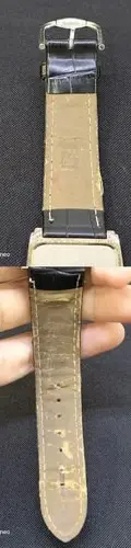 Reloj Q&q Quartz Mod.vg32j302 Water Resist 3 Bar Hombre Orig Negro Plateado Azul Oscuro — vintage México (foto 8)