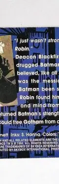 Tarjeta Batman: Saga The Dark Night #33 Skybox Dc 1994 — Coleccionables vintage, años 90s (foto 2)