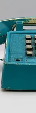Antiguo Teléfono De Tono Táctil Conair Sw2502 Vintage 80s Azul Petróleo — Tech vintage, años 80s (foto 2)