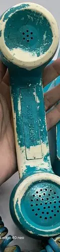 Antiguo Teléfono De Tono Táctil Conair Sw2502 Vintage 80s Azul Petróleo — Tech vintage, años 80s (foto 7)