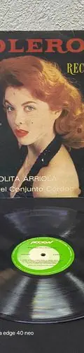 Disco Lp Vinilo Manolita Arriola Boleros Del Recuerdo Coro — Audio vintage