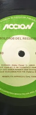 Disco Lp Vinilo Manolita Arriola Boleros Del Recuerdo Coro — Audio vintage (foto 7)