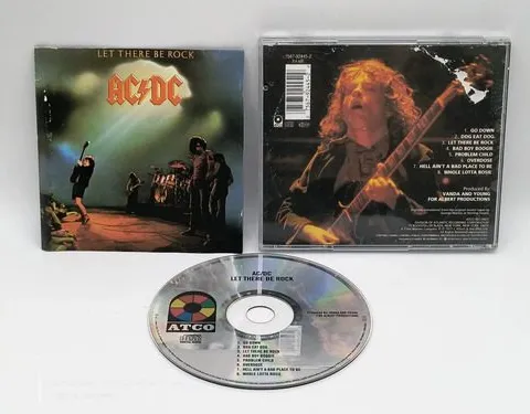Cd Ac Dc Let There Be Rock 1977 Warner Music Made Alemania Edición Limitada