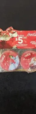 Colguijes Navideños Fichas Coca Cola Navidad 6pz Repetidos — Coleccionables vintage (foto 3)