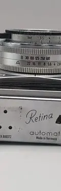 Cámara Kodak Retina Automatic Iii Alemana Vintage Reparar/pz Plateado Con Negro