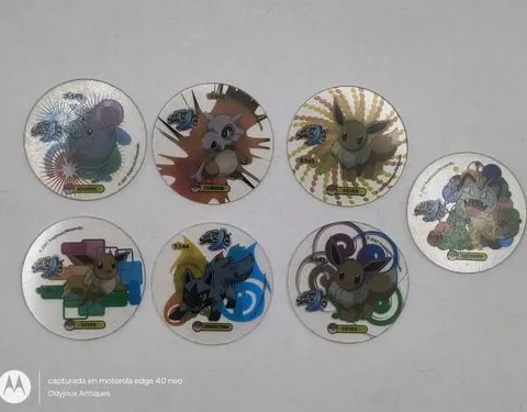 Lote Tazos Pokémon Crystal Año 2007 Nintendo 7pz Original