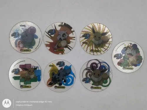 Lote Tazos Pokémon Crystal Año 2007 Nintendo 7pz Original — Coleccionables vintage, años NOW