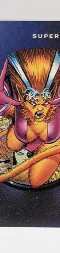 Tarjeta Super Heroes Feral #67 Impel Marvel 1992 Original — Coleccionables vintage, años 90s
