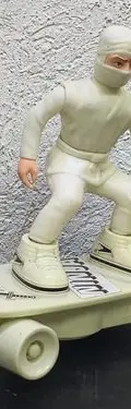 Figura Ninja Con Patineta Hip Yick International 1988 Vintag — Coleccionables vintage, años 80s