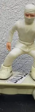 Figura Ninja Con Patineta Hip Yick International 1988 Vintag — Coleccionables vintage, años 80s (foto 3)