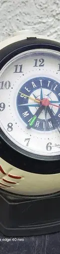 Reloj Despertador Beisbol Vintage Official Sportstime Bulova Blanco — Coleccionables vintage