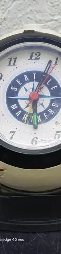 Reloj Despertador Beisbol Vintage Official Sportstime Bulova Blanco — Coleccionables vintage (foto 2)