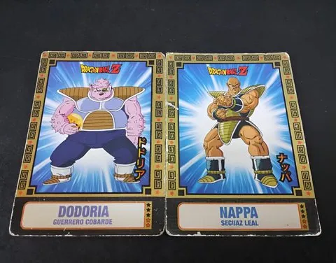 Tarjetas Holográficas 2-pack Dragon Ball Z Panini #66 Y #69  Secuaz Leal Y Guerrero Cobarde Dragon Ball Z
