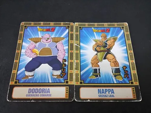 Tarjetas Holográficas 2-pack Dragon Ball Z Panini #66 Y #69  Secuaz Leal Y Guerrero Cobarde Dragon Ball Z — Coleccionables vintage, años 90s
