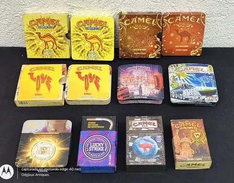 Cajas Metálicas Decorativas De Colección Lucky 9-pack Amarillo Cajas Metálicas Decorativas De Colección Lucky Camel 9-pack