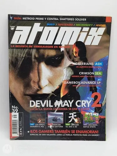 Revista Atomix No.39 Febrero 2003 Devil May Cry 2 — Coleccionables vintage, años NOW
