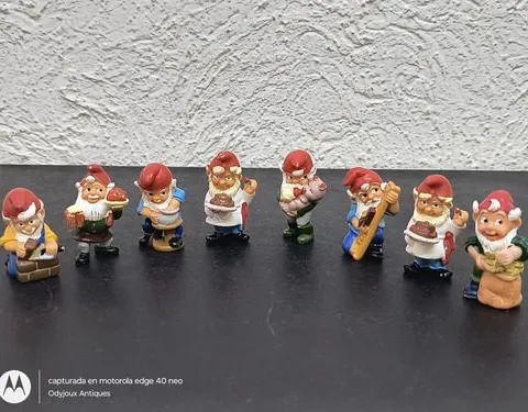 Lote Figuras Enanitos Navideños Ferrero 1992 Kinder Sorp 8pz