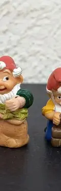 Lote Figuras Enanitos Navideños Ferrero 1992 Kinder Sorp 8pz — Coleccionables vintage, años 90s (foto 9)
