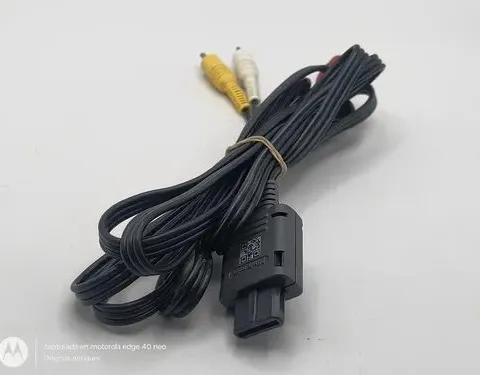 Cable Av Audio Video Rca Para Snes Original No Sirve Reparar