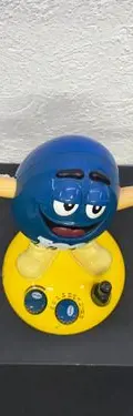 Figura Animada M&m's Azul Radio Am/fm Año 2000 Con Detalle Azul — Coleccionables vintage, años NOW (foto 7)