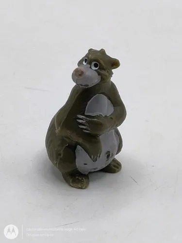 Figura Vintage Baloo Libro De La Selva Disney Kinder 80's