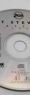 Cd Cat Stevens - Classics Vol 24 A&m Records 1987 Solo Disco — Audio vintage, años 80s