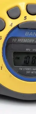 Walkman Sony Radio Sports Srf-m78 Am/fm/reloj Sin Tapa Amarillo Con Gris