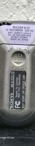 Grabador De Voz Digital Sony Icd-70 Para Checar Original Gris — Decoración vintage, años 90s (foto 2)