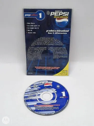 Minidisc Promocional Pepsi Pepcds #1 Año 2004 Retro Blister Edición Limitada