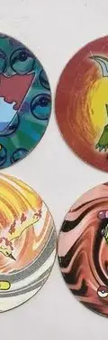 Lote Tazos Pokémon Classic Tazos 2007 Nintendo 4pz Original — Coleccionables vintage, años NOW