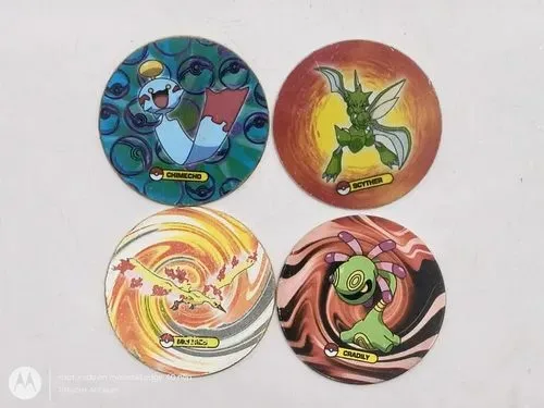 Lote Tazos Pokémon Classic Tazos 2007 Nintendo 4pz Original — Coleccionables vintage, años NOW