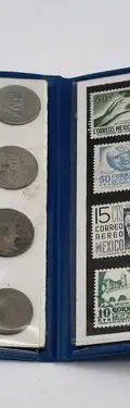 Colección Monedas Y Sellos Postales Vintage México Siglo Xix — Coleccionables vintage (foto 6)