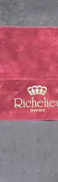 Estuche De Terciopelo Para Reloj Marca Richelieu Swiss Orig Bordó — Coleccionables vintage (foto 6)