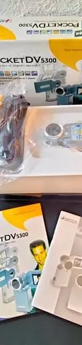 Videocámara Mini Pocket Aiptek Dv5300 Camara Para Reparar Azul Claro — Video vintage, años NOW