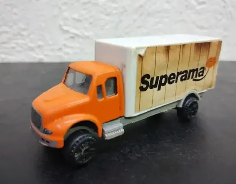 Carrito Camion Superama Vintage Escala 1:64 Original Naranja