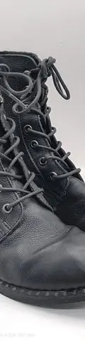 Bota Casual Para Dama Levis L129242 Negro Original Usado Negro Piel 24