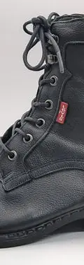 Bota Casual Para Dama Levis L129242 Negro Original Usado Negro Piel 24
