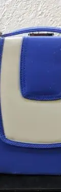 Maletín Neceser De Viaje Con Estuche Para Cosméticos Usado Azul Liso — Coleccionables vintage (foto 2)