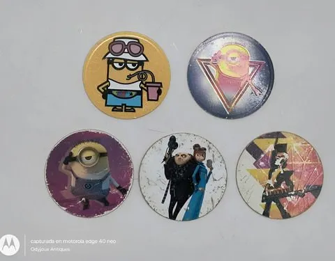 Tazos Mi Villano Favorito 3 5pz #10 #21 #73 #74 #80 Sabritas