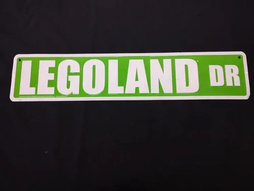 Letrero Metálico De Pared Legoland Dr Lego 60cm Original Legoland Dr — Coleccionables vintage, años NOW