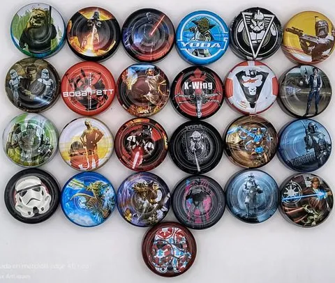 Lote 25 Tapas Jumex Metalicas Star Wars Promocionales 2015 Colores Star Wars Promocionales 2015 Jumex