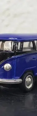 Combi Volkswagen Classical Bus 1962 Azul 1/64 Kingsmart Azul — Coleccionables vintage, años NOW