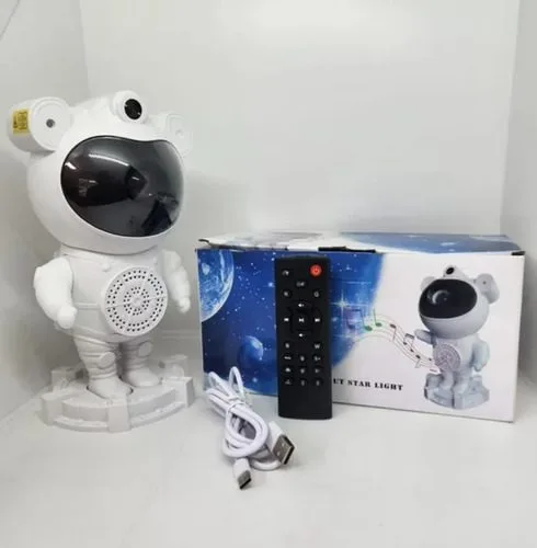 Astronauta Bocina Con Bluetooth Lámpara/proyector Galaxia