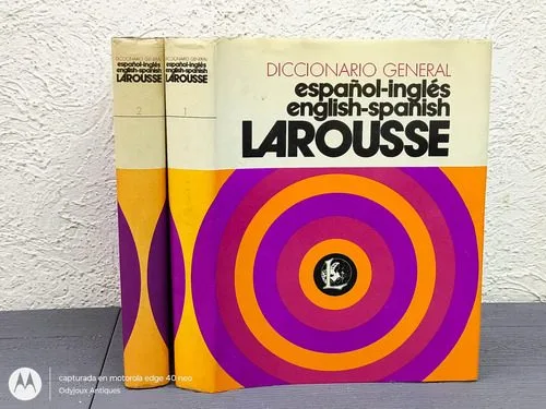 Diccionario General Larousse Español-ingles 2 Tomos 1983 — Coleccionables vintage, años 80s