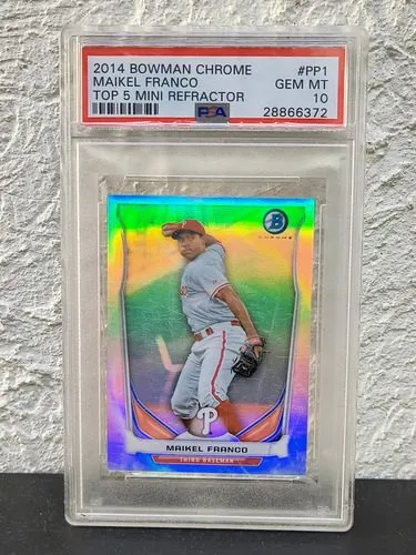 Tarjeta Baseball 2014 Bowman Chrome #pp1 Maikel Franco Top 5